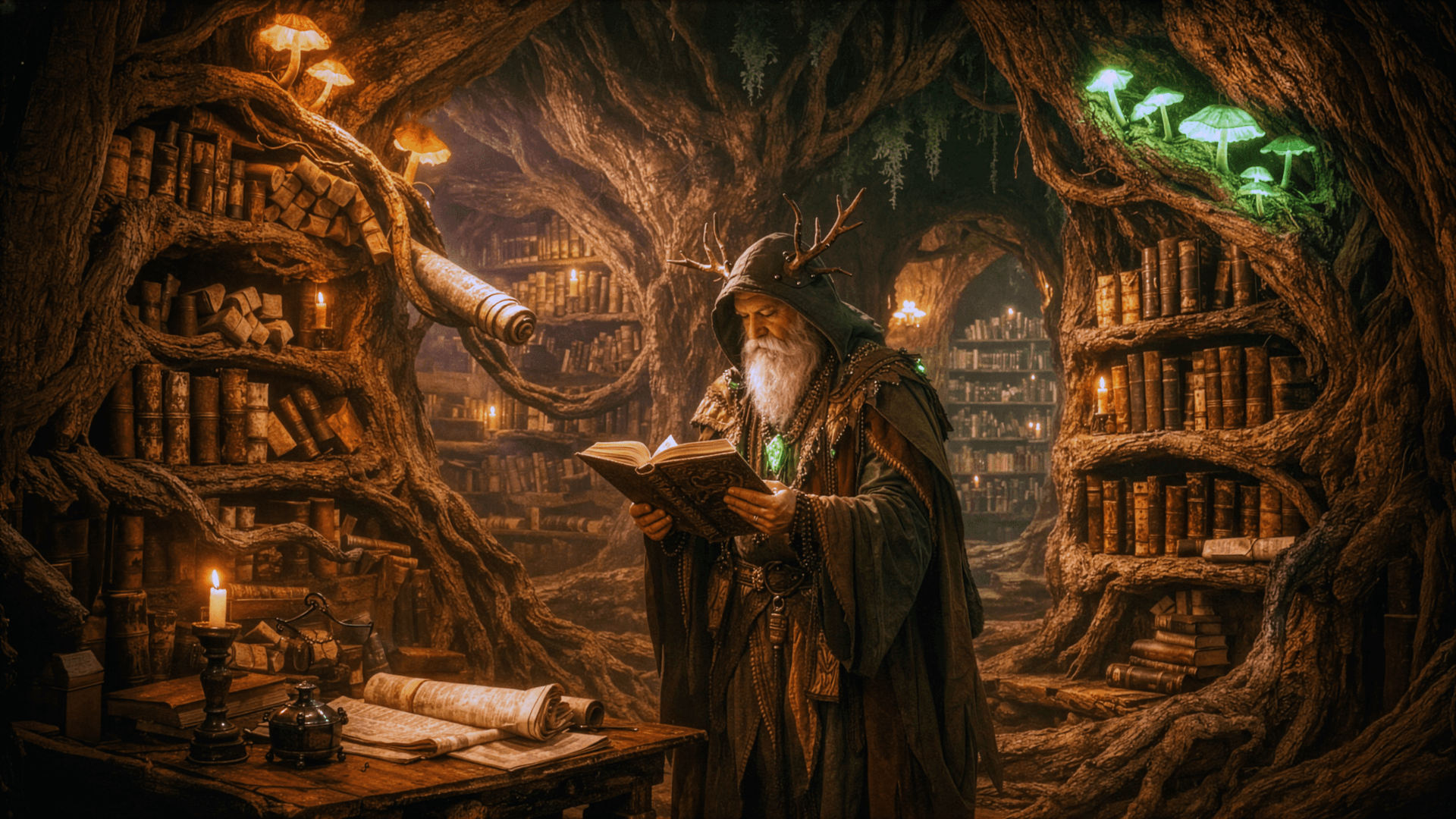 A druid dwelling grown from living wood