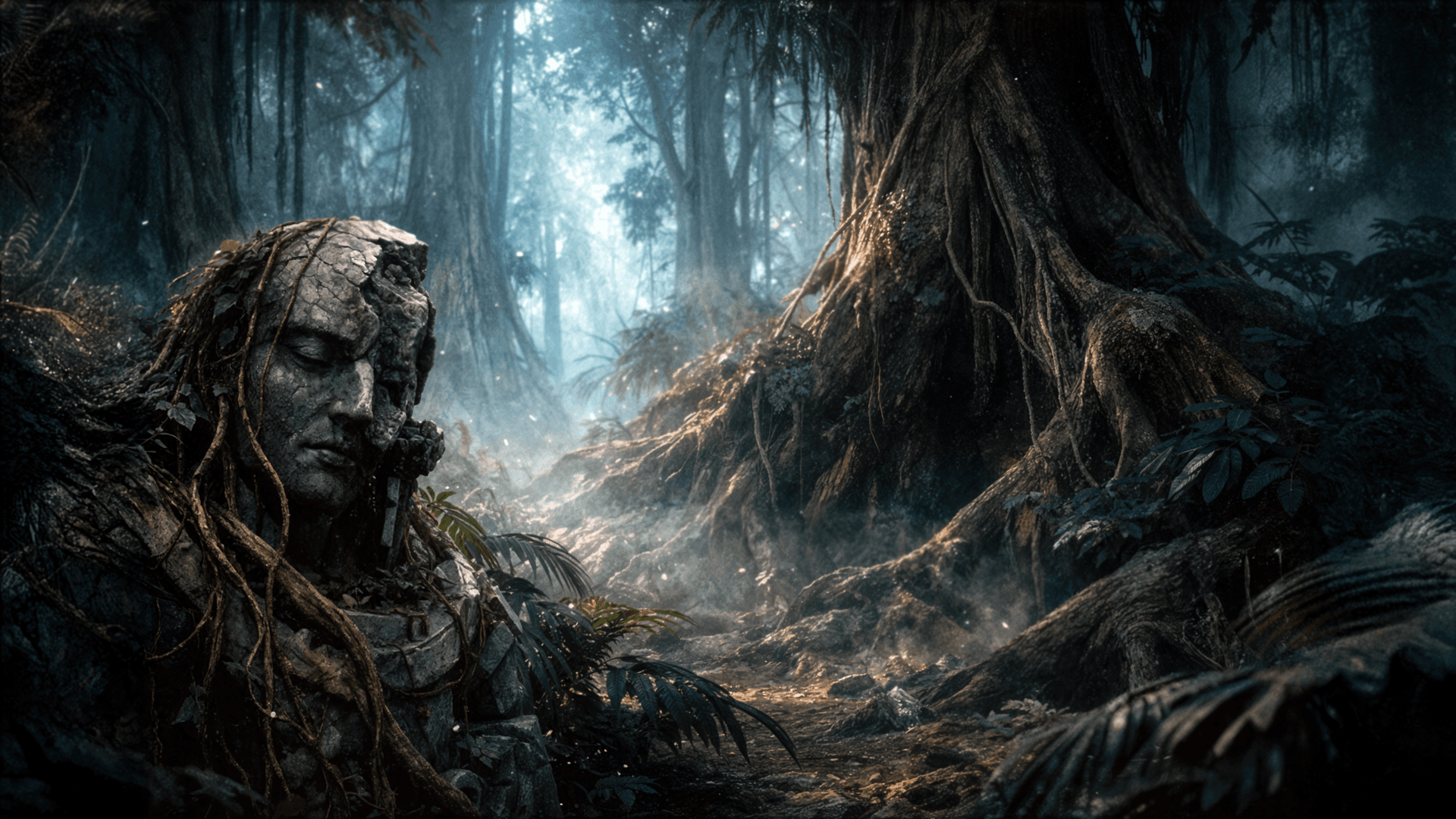 Ancient ruins at the edge of Wyrmshadow Forest