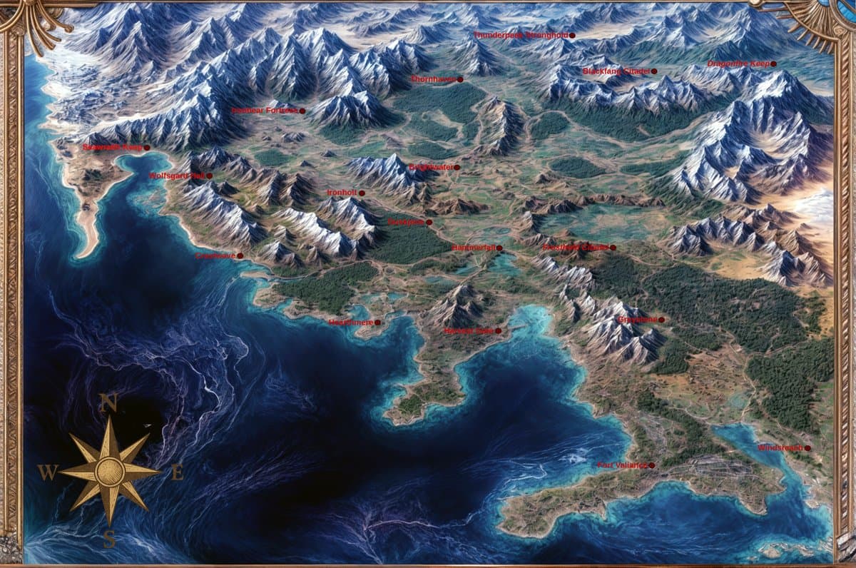 Map of the Fort Valiance region
