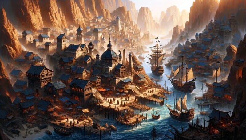 The treacherous Knife-Reefs protecting the harbor