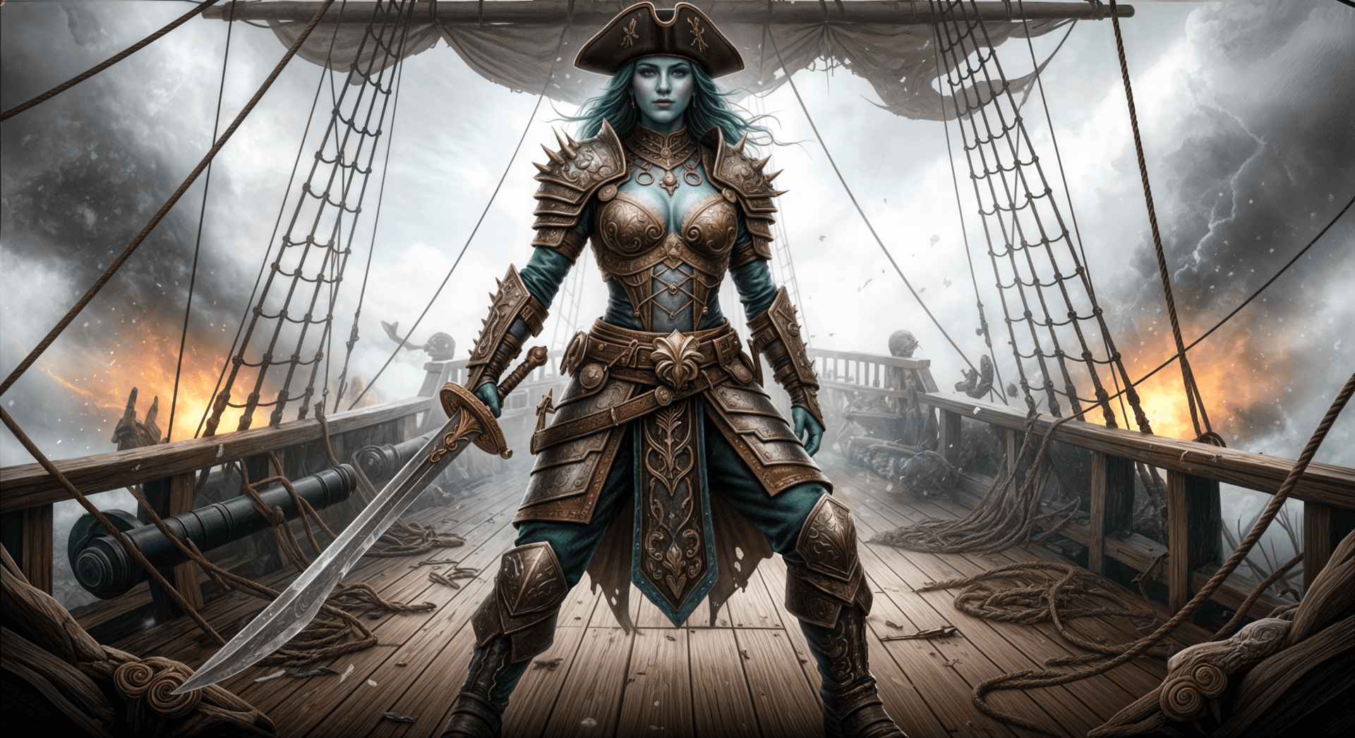 A triton pirate of the deep waters