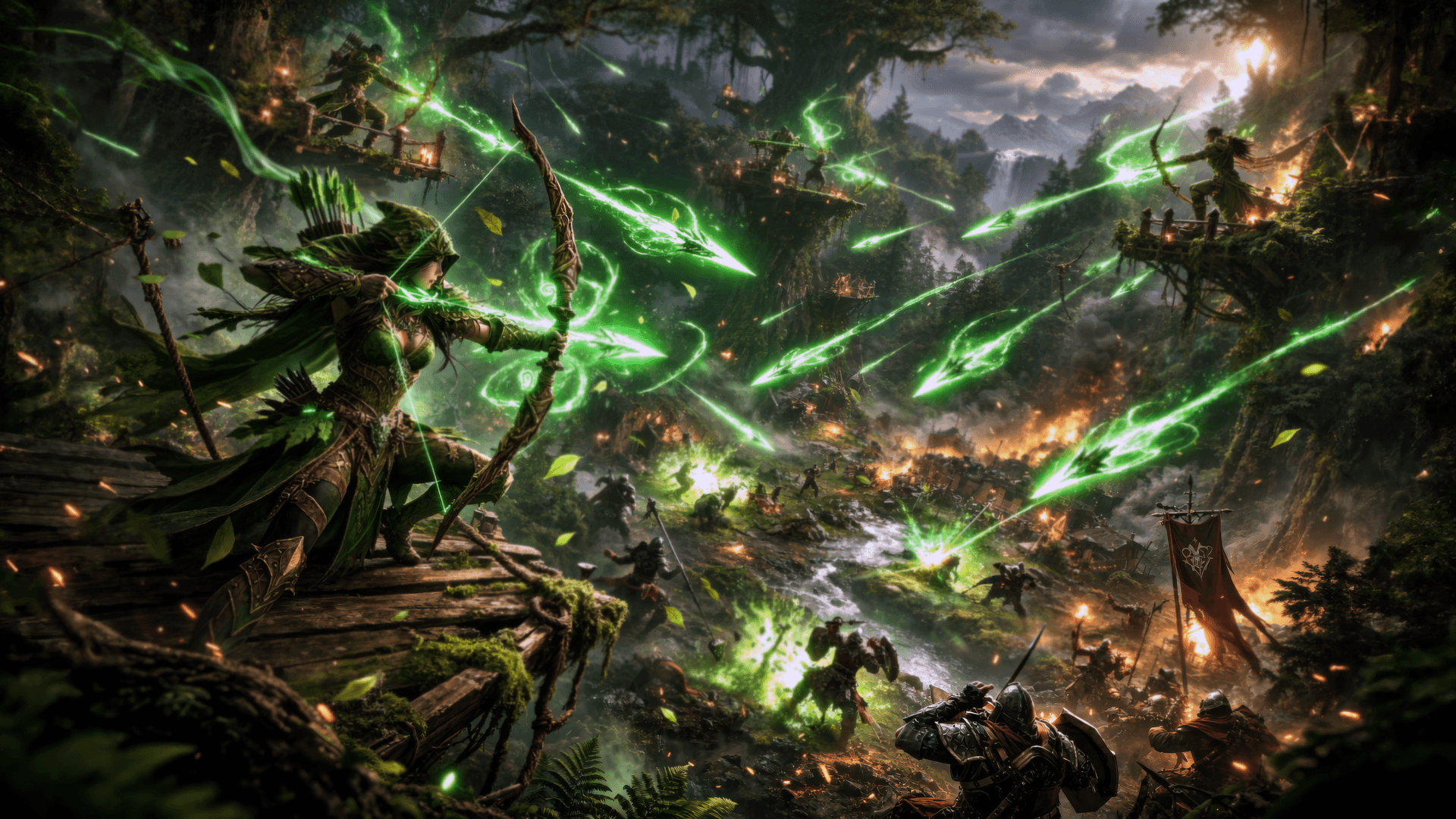 Glade warfare tactics employed by Forest Sentinels